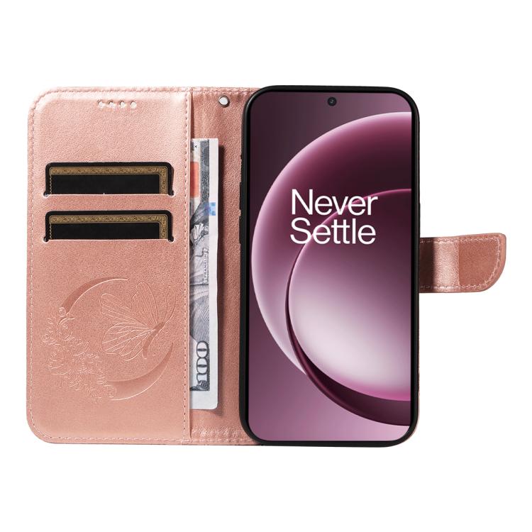 For OnePlus 15 Swallowtail Butterfly Embossed Leather Phone Case