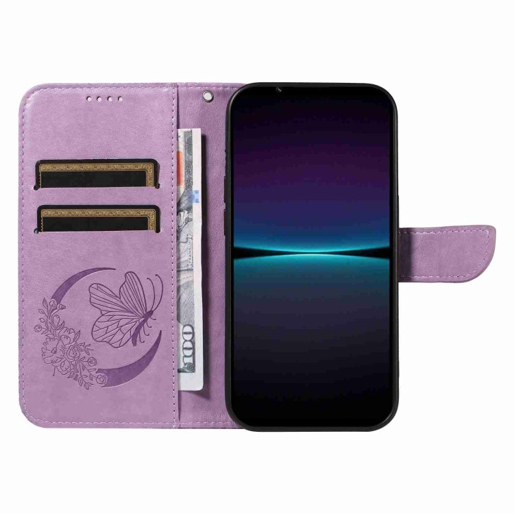 For Sony Xperia 1 IV Swallowtail Butterfly Embossed Leather Phone Case