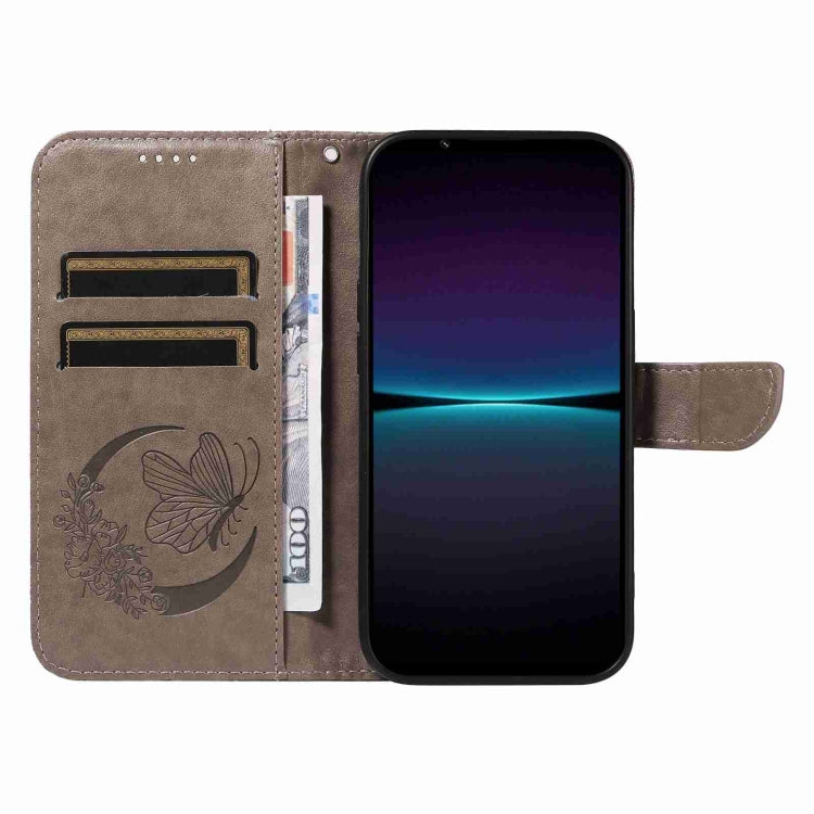 For Sony Xperia 1 IV Swallowtail Butterfly Embossed Leather Phone Case