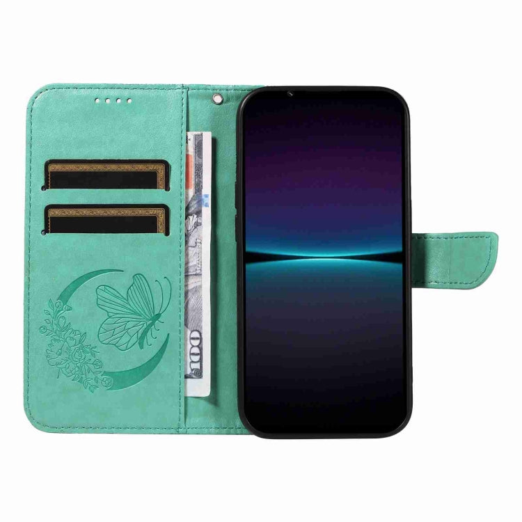 For Sony Xperia 1 IV Swallowtail Butterfly Embossed Leather Phone Case