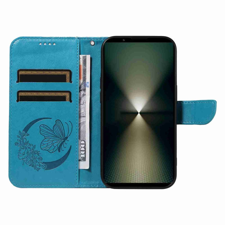 For Sony Xperia 1 VI 2024 Swallowtail Butterfly Embossed Leather Phone Case
