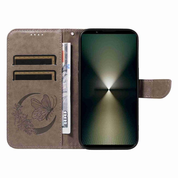 For Sony Xperia 1 VI 2024 Swallowtail Butterfly Embossed Leather Phone Case