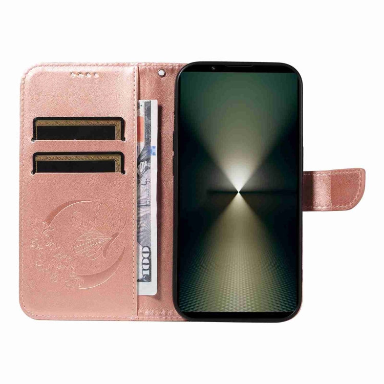 For Sony Xperia 1 VI 2024 Swallowtail Butterfly Embossed Leather Phone Case