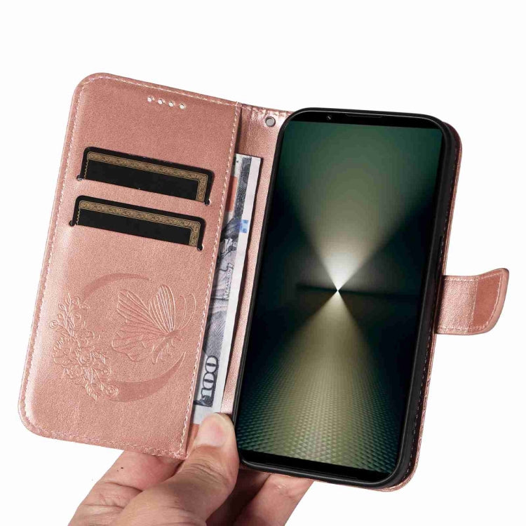 For Sony Xperia 1 VI 2024 Swallowtail Butterfly Embossed Leather Phone Case