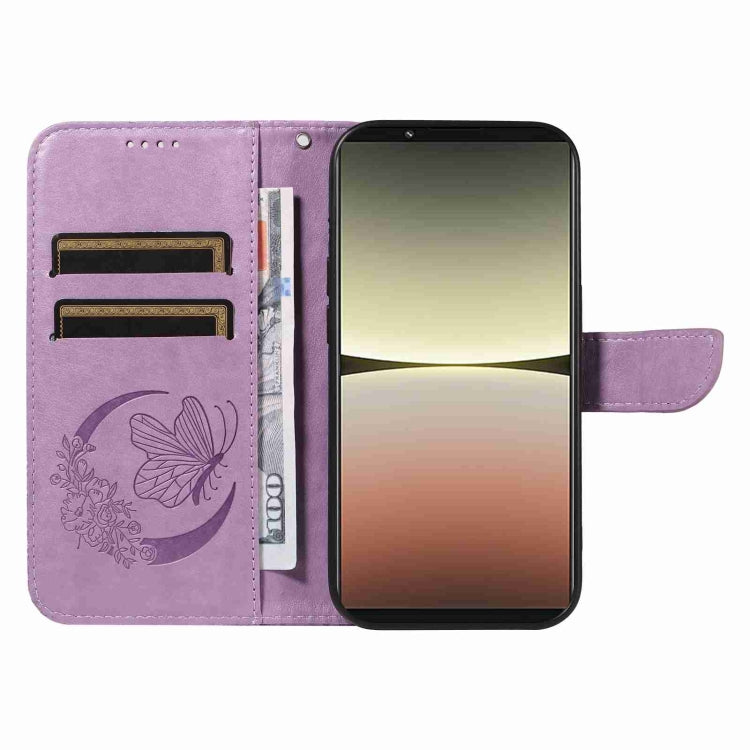 For Sony Xperia 5 IV Swallowtail Butterfly Embossed Leather Phone Case