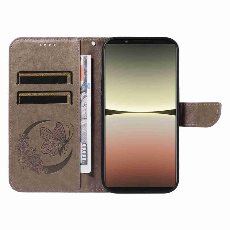 For Sony Xperia 5 IV Swallowtail Butterfly Embossed Leather Phone Case