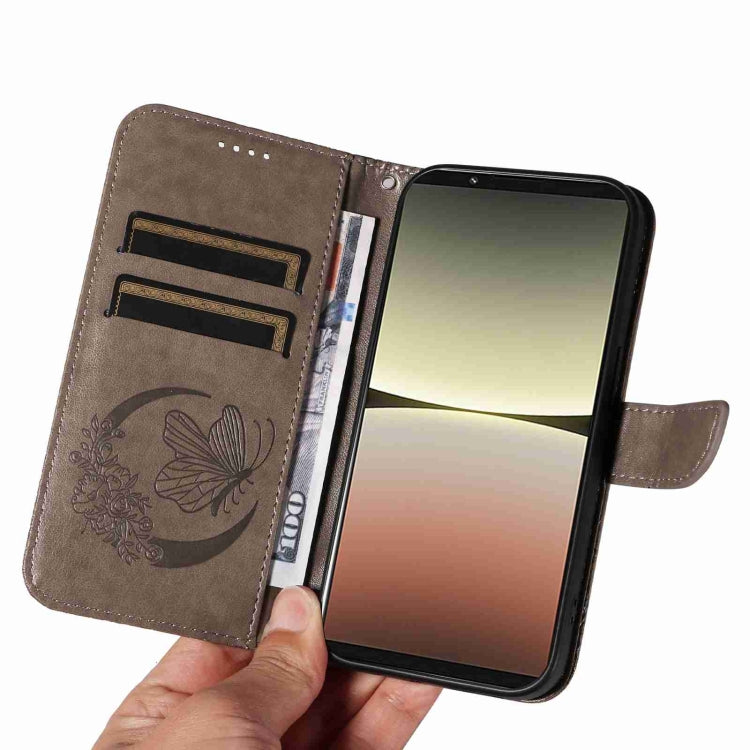 For Sony Xperia 5 IV Swallowtail Butterfly Embossed Leather Phone Case
