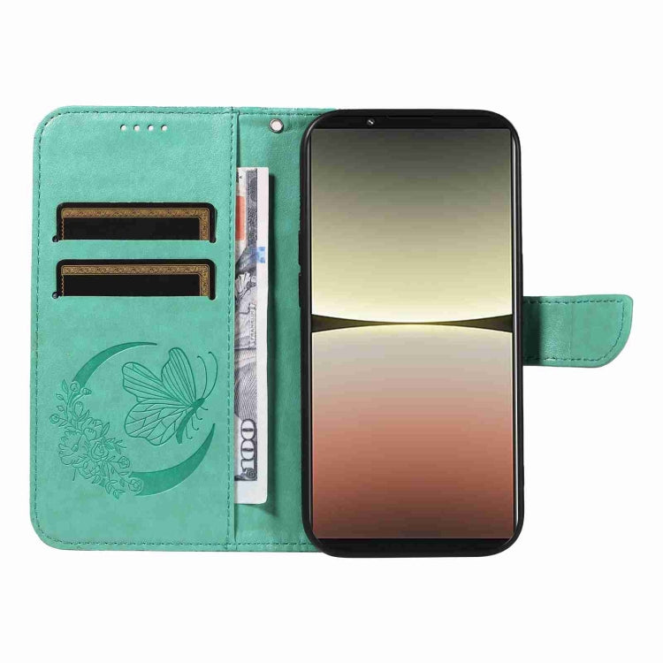 For Sony Xperia 5 IV Swallowtail Butterfly Embossed Leather Phone Case