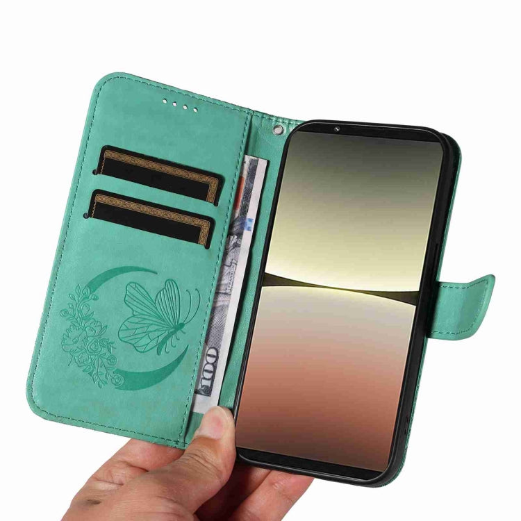 For Sony Xperia 5 IV Swallowtail Butterfly Embossed Leather Phone Case