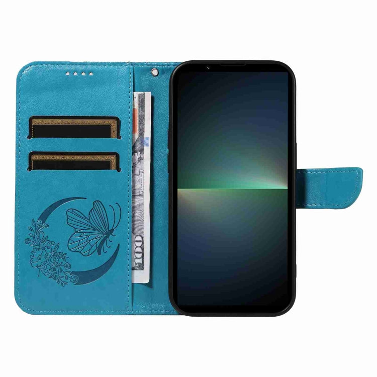 For Sony Xperia 5 V Swallowtail Butterfly Embossed Leather Phone Case