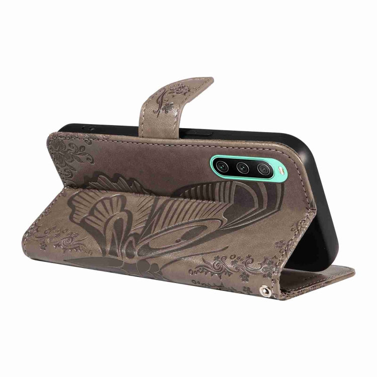 For Sony Xperia 10 IV Swallowtail Butterfly Embossed Leather Phone Case