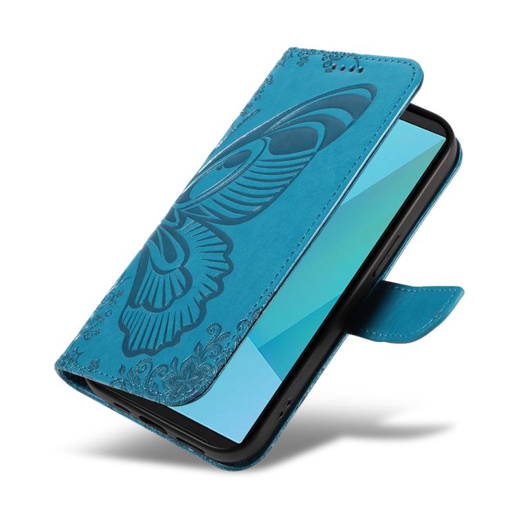 For Sony Xperia 10 VII Swallowtail Butterfly Embossed Leather Phone Case