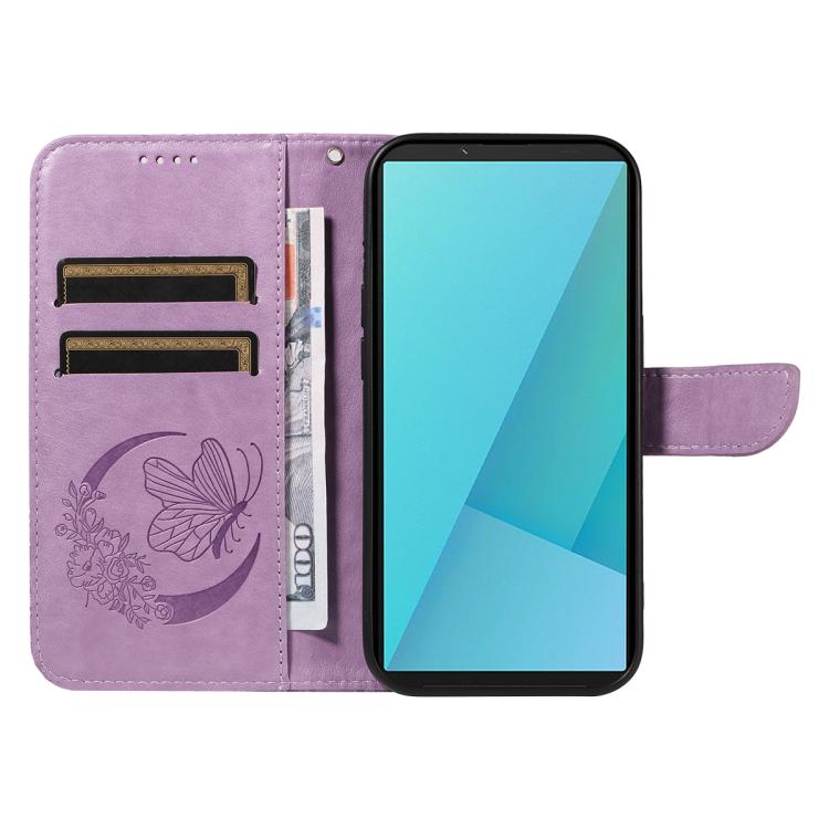 For Sony Xperia 10 VII Swallowtail Butterfly Embossed Leather Phone Case