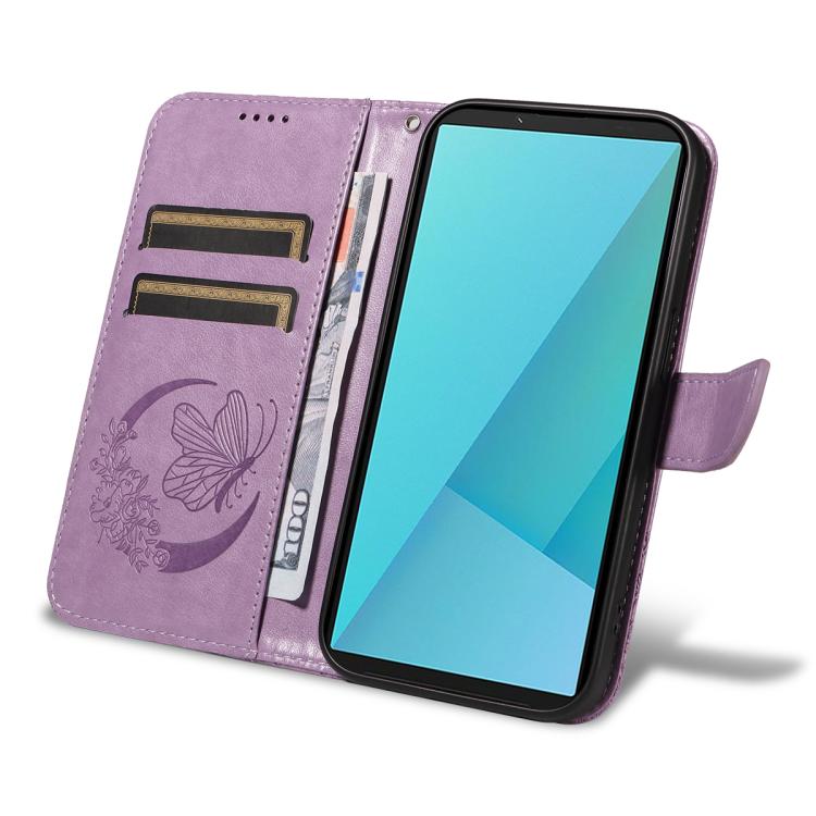 For Sony Xperia 10 VII Swallowtail Butterfly Embossed Leather Phone Case