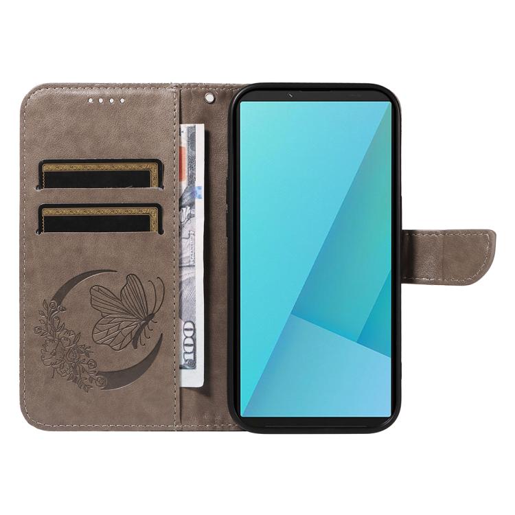 For Sony Xperia 10 VII Swallowtail Butterfly Embossed Leather Phone Case