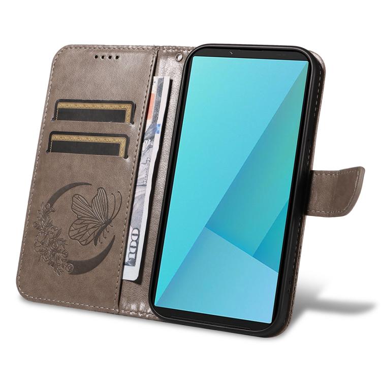For Sony Xperia 10 VII Swallowtail Butterfly Embossed Leather Phone Case