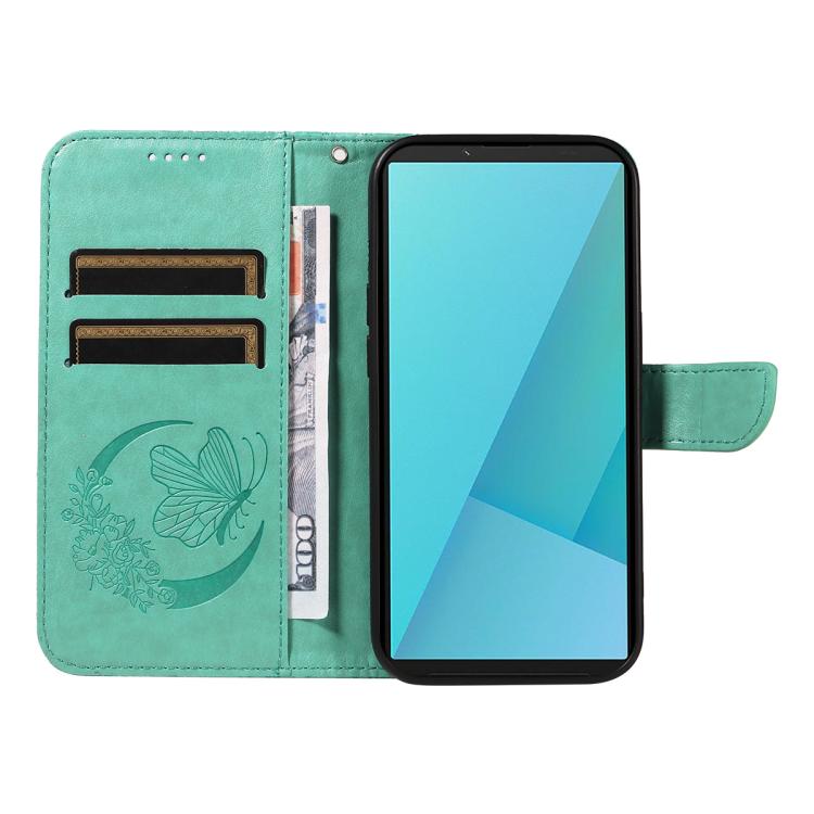 For Sony Xperia 10 VII Swallowtail Butterfly Embossed Leather Phone Case