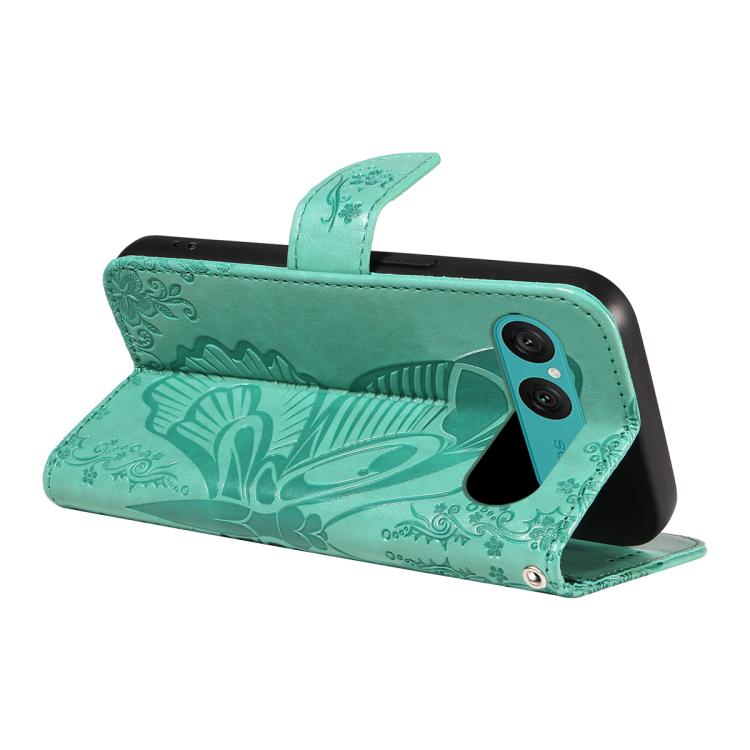 For Sony Xperia 10 VII Swallowtail Butterfly Embossed Leather Phone Case
