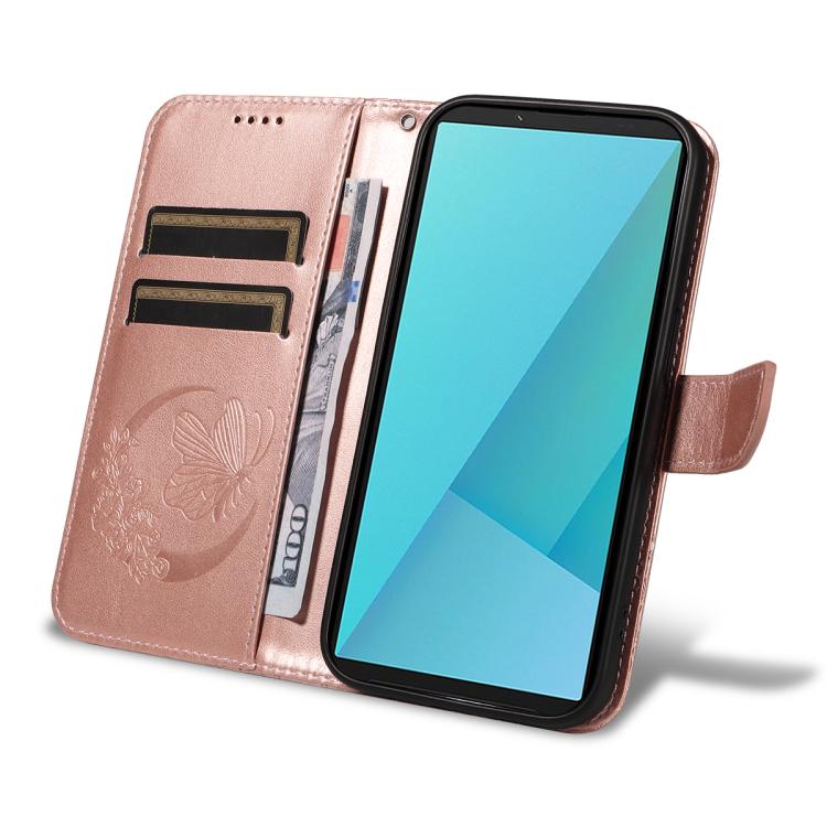 For Sony Xperia 10 VII Swallowtail Butterfly Embossed Leather Phone Case