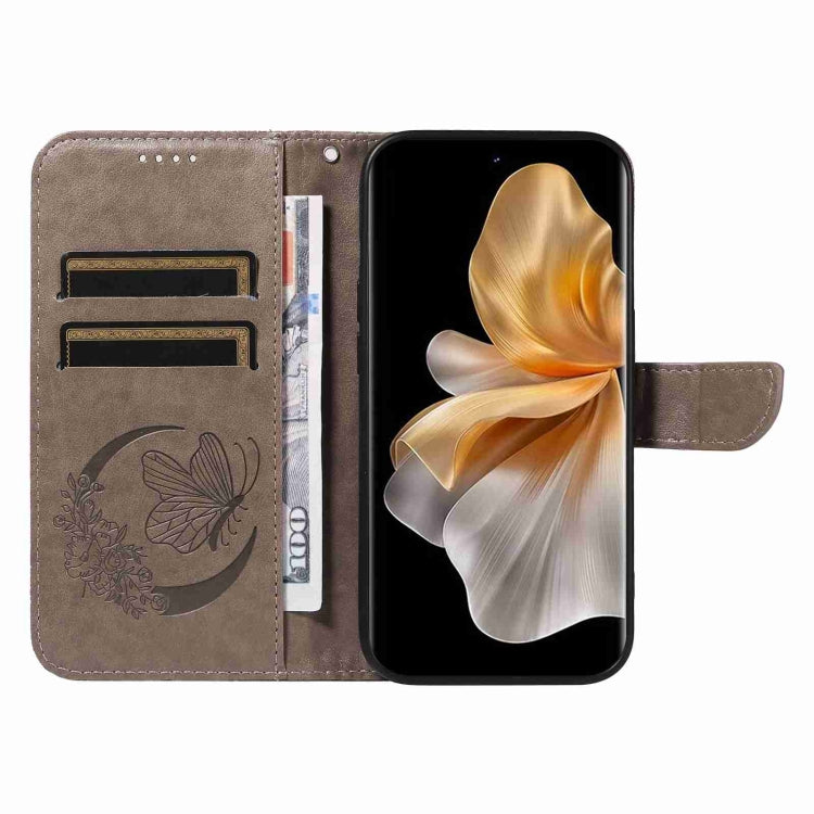 For vivo S18 5G Swallowtail Butterfly Embossed Leather Phone Case