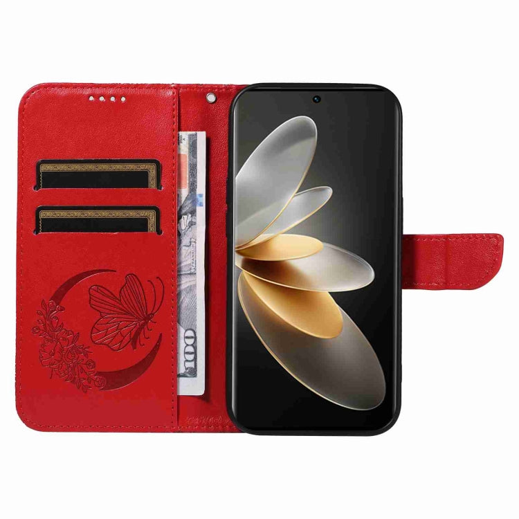 For vivo V27 5G / V27 Pro 5G Swallowtail Butterfly Embossed Leather Phone Case