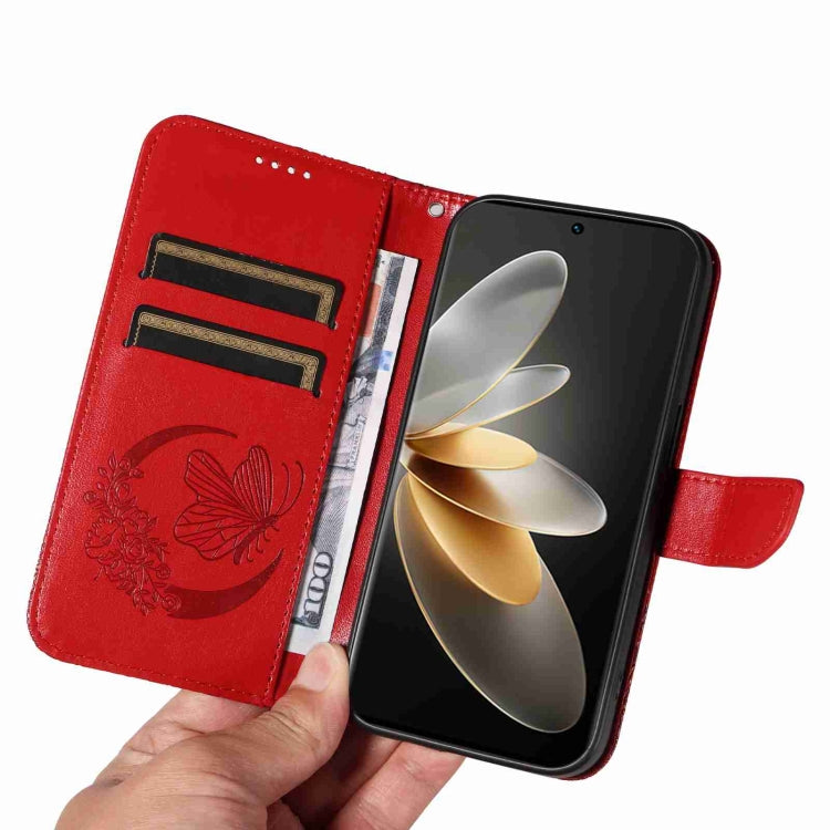 For vivo V27 5G / V27 Pro 5G Swallowtail Butterfly Embossed Leather Phone Case