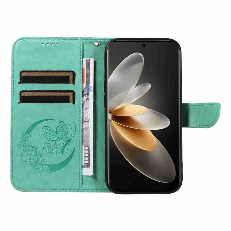 For vivo V27 5G / V27 Pro 5G Swallowtail Butterfly Embossed Leather Phone Case