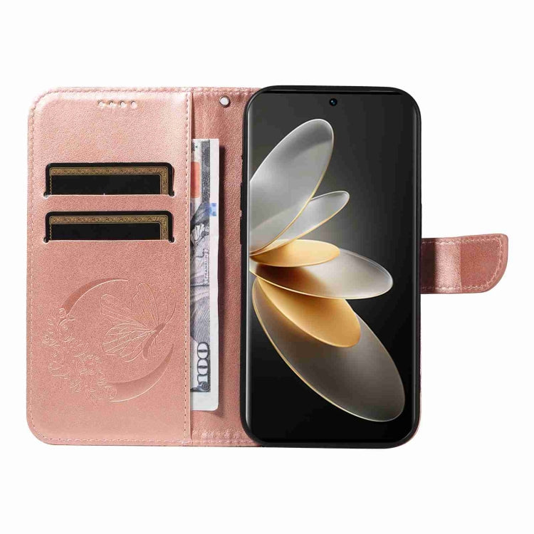 For vivo V27 5G / V27 Pro 5G Swallowtail Butterfly Embossed Leather Phone Case