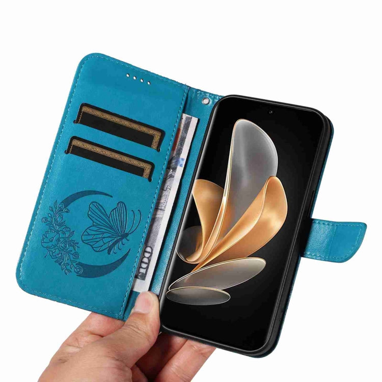 For vivo V29 5G Swallowtail Butterfly Embossed Leather Phone Case