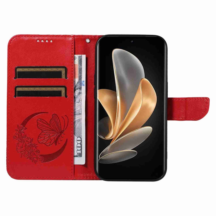 For vivo V29 5G Swallowtail Butterfly Embossed Leather Phone Case