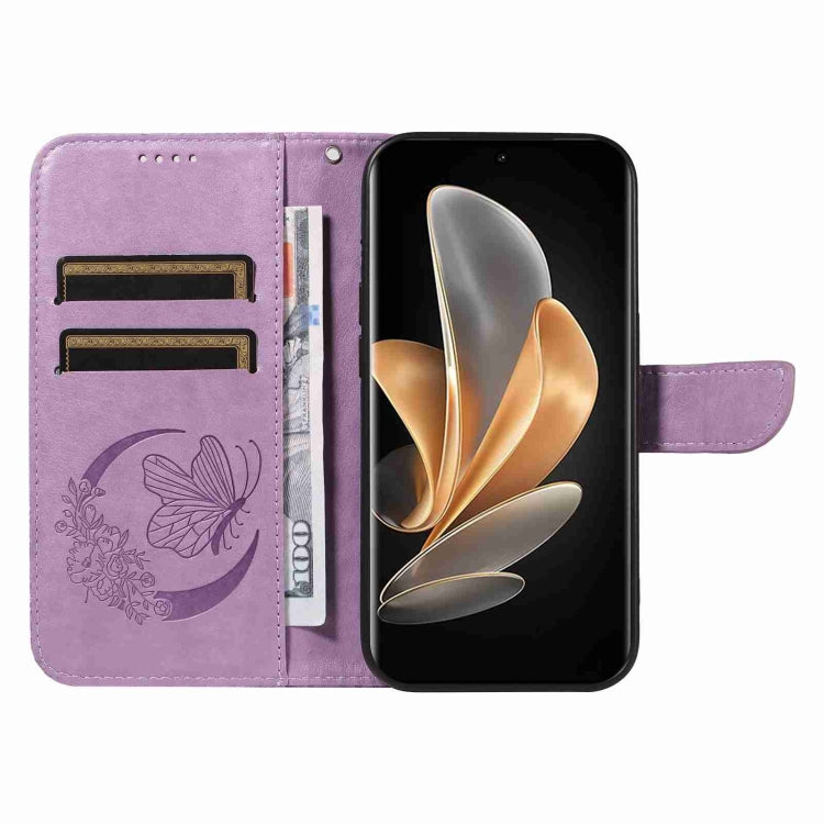 For vivo V29 5G Swallowtail Butterfly Embossed Leather Phone Case