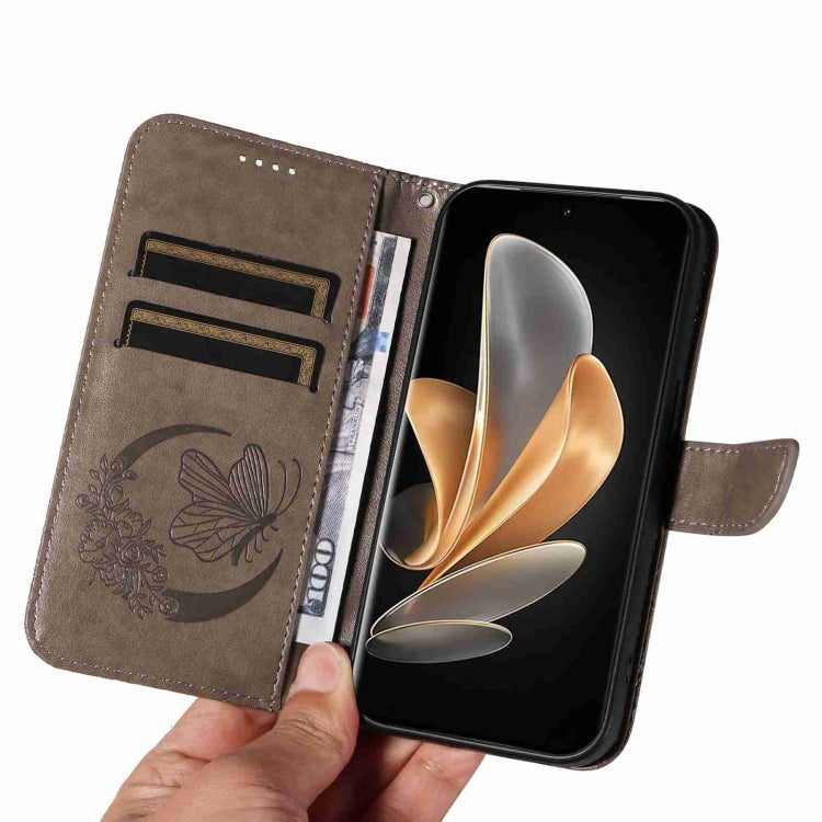 For vivo V29 5G Swallowtail Butterfly Embossed Leather Phone Case