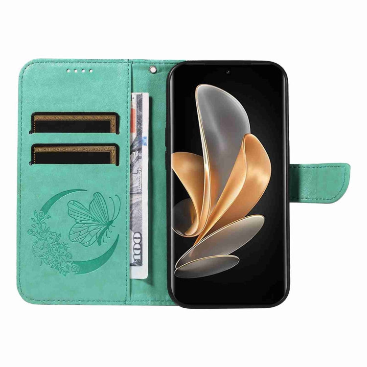 For vivo V29 5G Swallowtail Butterfly Embossed Leather Phone Case
