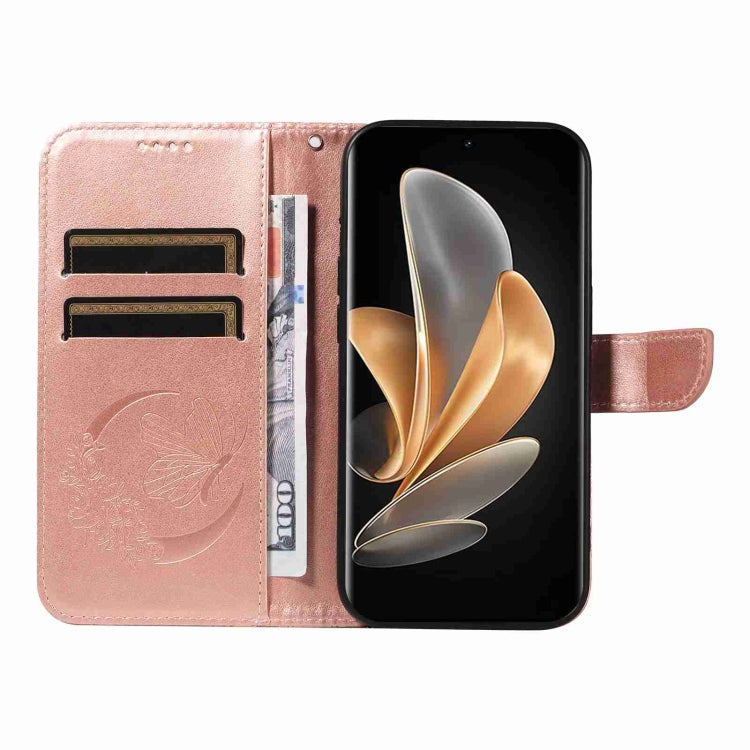 For vivo V29 5G Swallowtail Butterfly Embossed Leather Phone Case