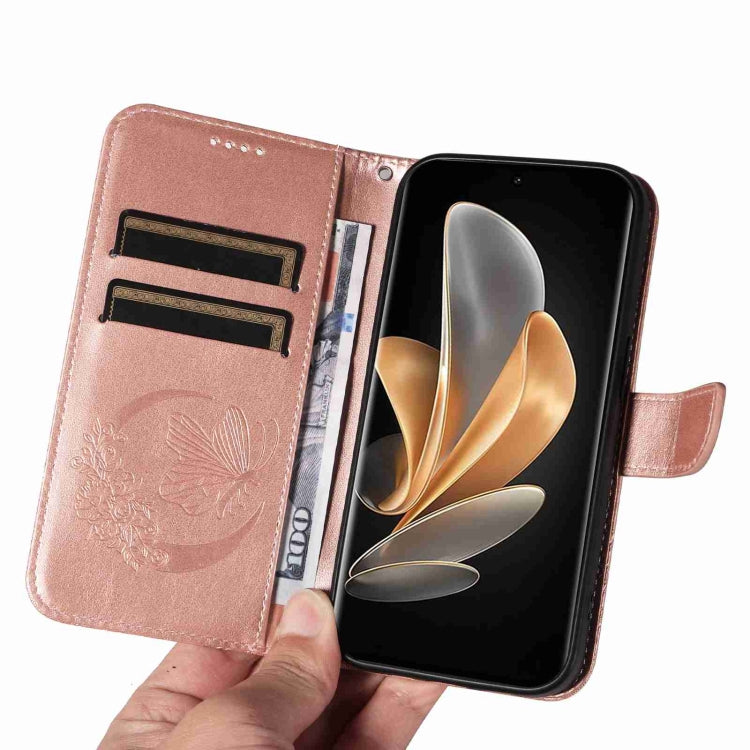 For vivo V29 5G Swallowtail Butterfly Embossed Leather Phone Case