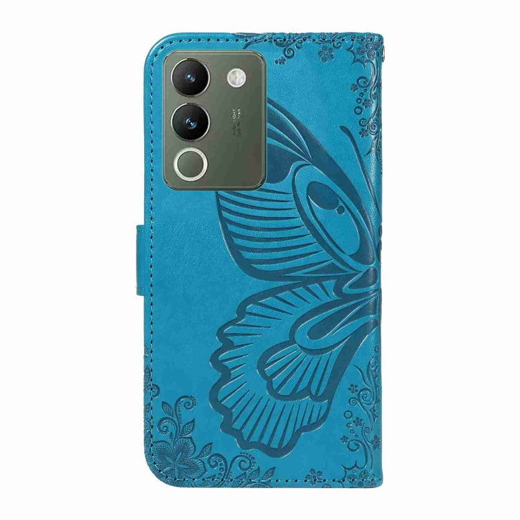 For vivo V29e / Y200 5G Swallowtail Butterfly Embossed Leather Phone Case