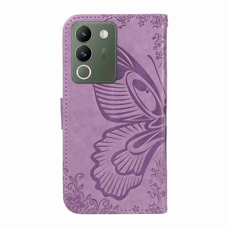 For vivo V29e / Y200 5G Swallowtail Butterfly Embossed Leather Phone Case
