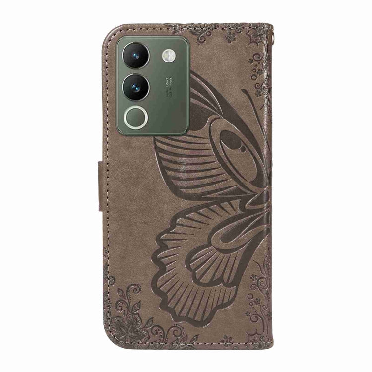For vivo V29e / Y200 5G Swallowtail Butterfly Embossed Leather Phone Case