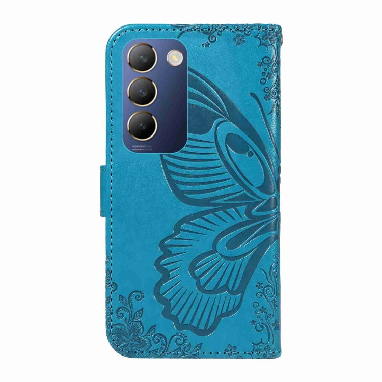 For vivo V40 SE 5G / Y100 IDN / Y200e Swallowtail Butterfly Embossed Leather Phone Case