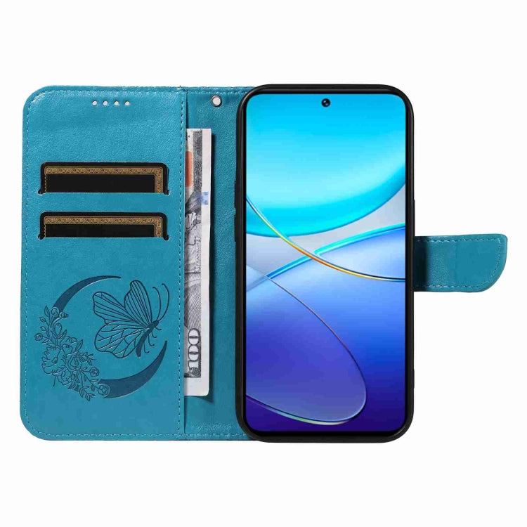 For vivo V40 SE 5G / Y100 IDN / Y200e Swallowtail Butterfly Embossed Leather Phone Case