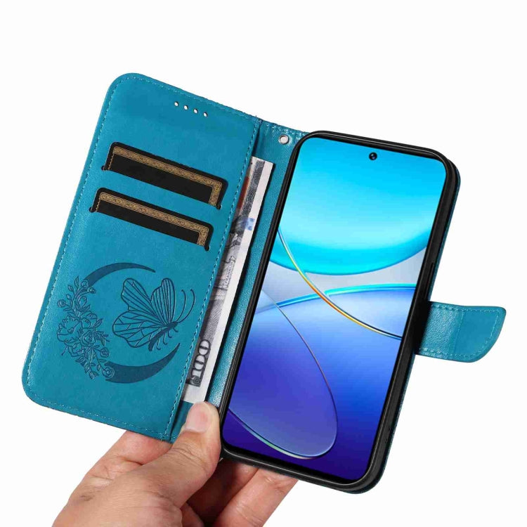 For vivo V40 SE 5G / Y100 IDN / Y200e Swallowtail Butterfly Embossed Leather Phone Case