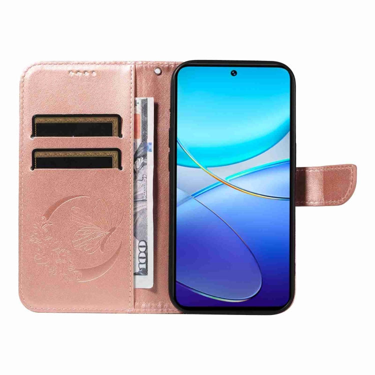 For vivo V40 SE 5G / Y100 IDN / Y200e Swallowtail Butterfly Embossed Leather Phone Case