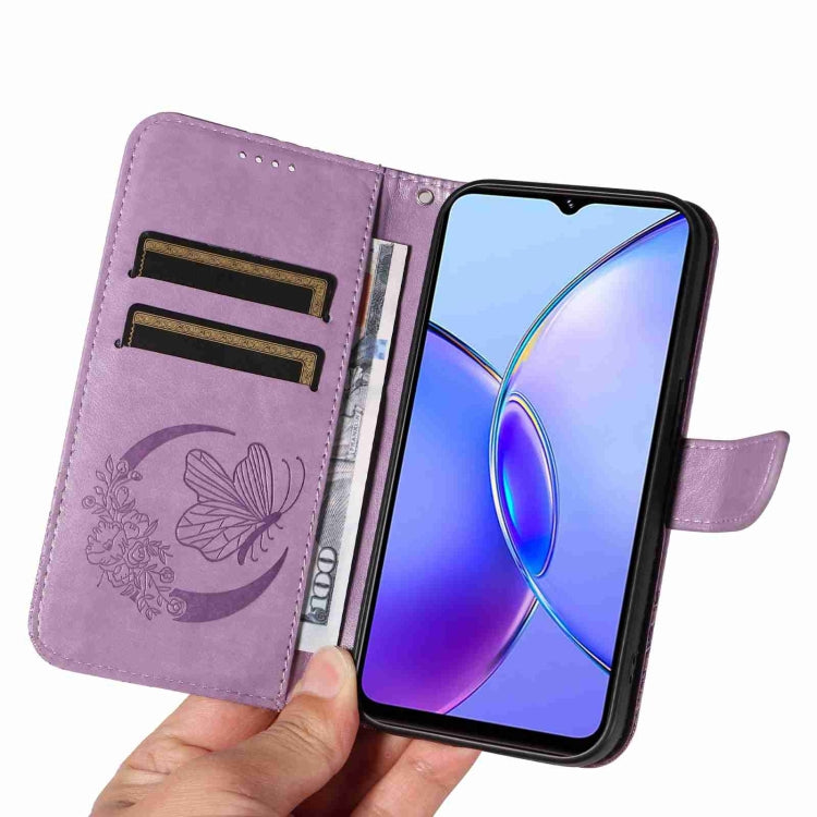 For vivo Y17s 4G Swallowtail Butterfly Embossed Leather Phone Case