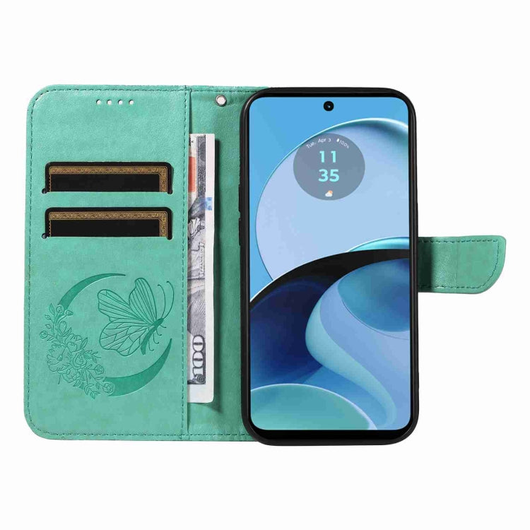 For vivo Y21 / Y21s / Y33s Swallowtail Butterfly Embossed Leather Phone Case