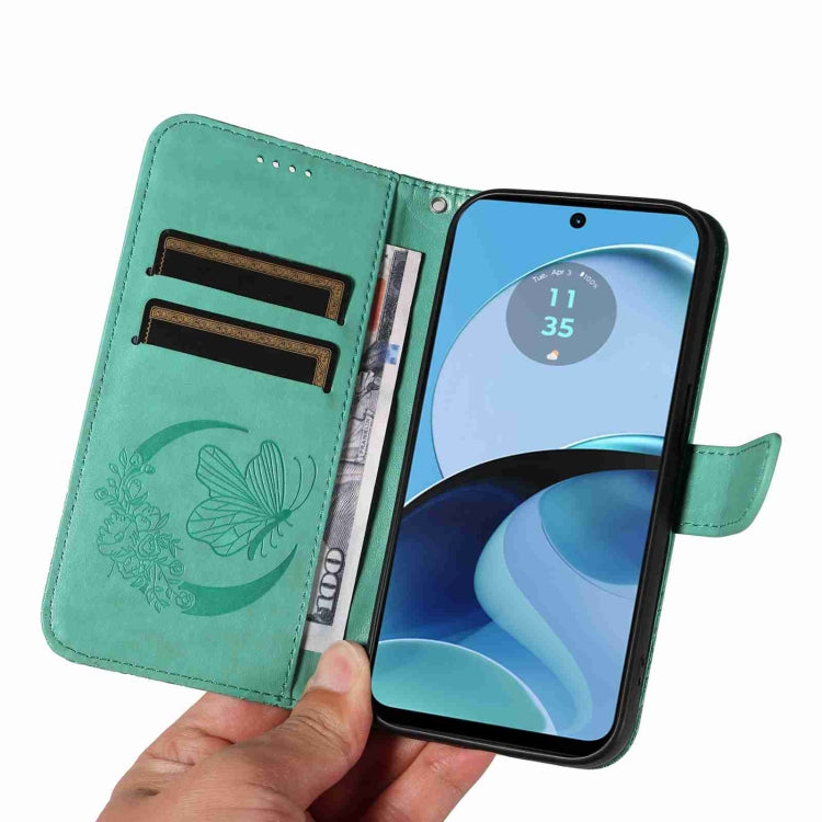 For vivo Y21 / Y21s / Y33s Swallowtail Butterfly Embossed Leather Phone Case