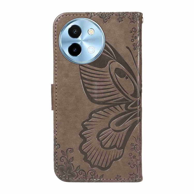 For vivo Y38 5G / Y200i / T3x Swallowtail Butterfly Embossed Leather Phone Case