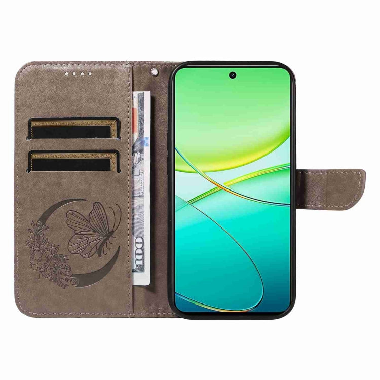 For vivo Y38 5G / Y200i / T3x Swallowtail Butterfly Embossed Leather Phone Case