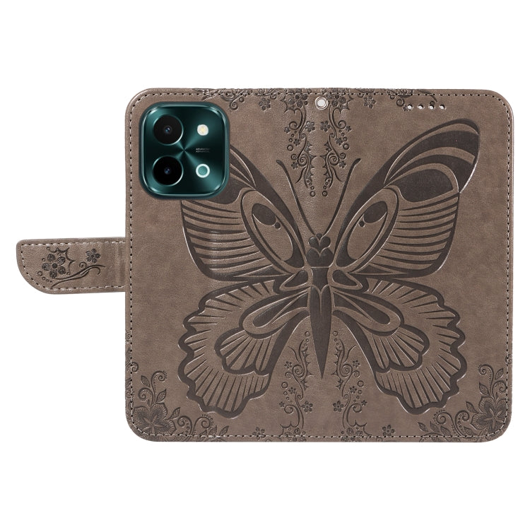 For vivo Y28 4G Swallowtail Butterfly Embossed Leather Phone Case
