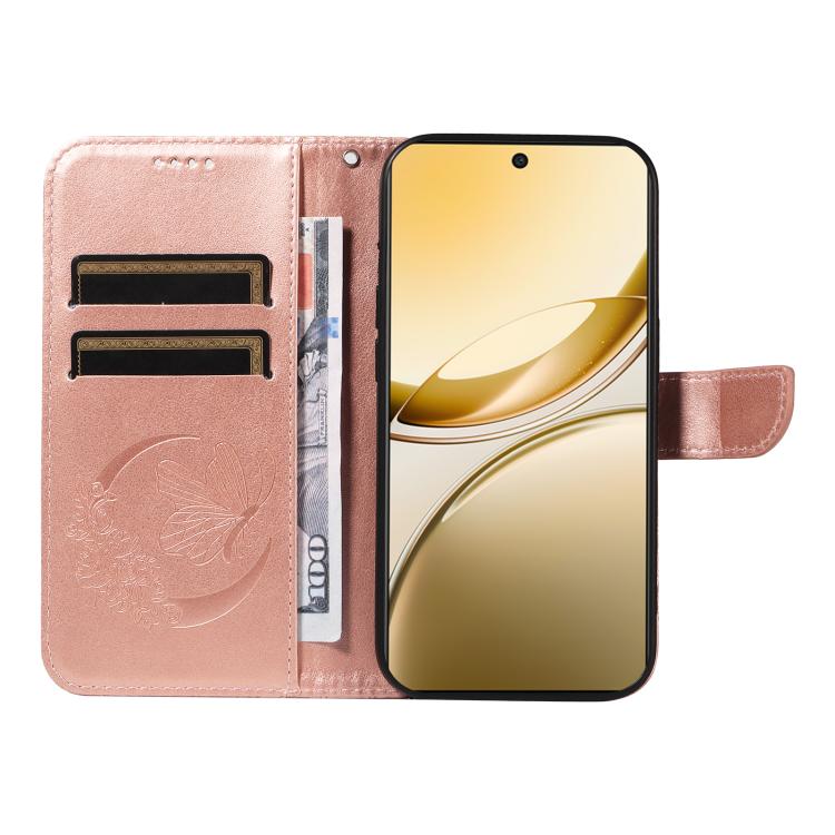 For vivo V50 5G Global Swallowtail Butterfly Embossed Leather Phone Case