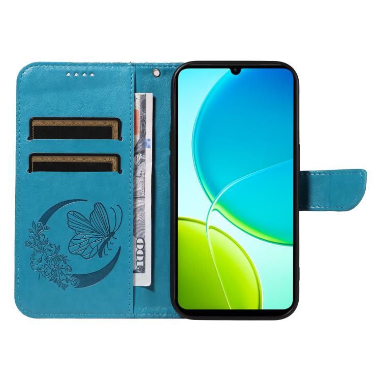 For vivo Y29S 5G / Y04 Swallowtail Butterfly Embossed Leather Phone Case